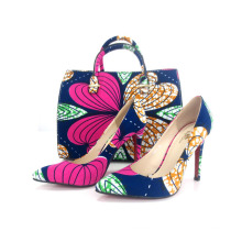 2016 African Printed Fabrics Bags and Matching Shoes (HS04)